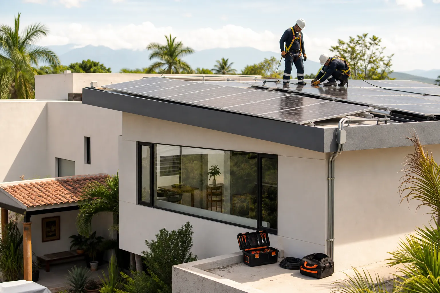Sistema fotovoltaico instalado profesionalmente en una vivienda mexicana